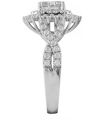 Macy's Diamond Cluster Engagement Ring (1-1/4 ct. t.w.) in 14K White Gold