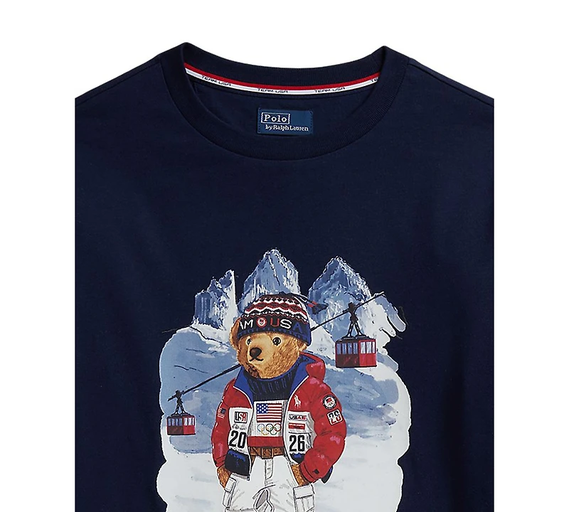 Polo Ralph Lauren Boys' 8-20 Bear Graphic T-Shirt
