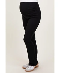 Pinkblush Maternity Black High Waist Kick Flare Pants