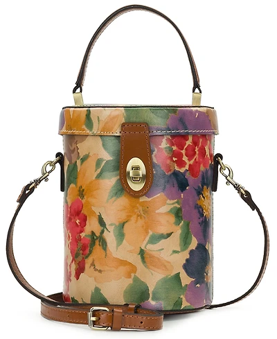 Patricia Nash Candela French Hydrangeas Printed Top Handle Crossbody Bag
