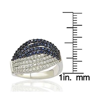 Suzy Levian New York Suzy Levian Sterling Silver Cubic Zirconia Pave Weave Ring