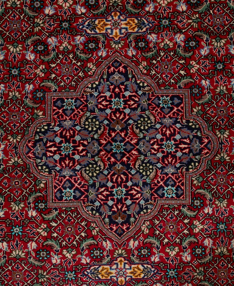 Adorn Hand Woven Rugs Persian Kashan Silk 4' 5" x 7' 6" Area Rug