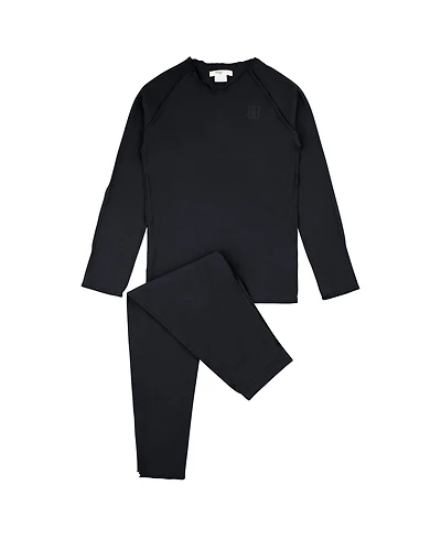 NoggiWear Little Girls Ribbed Loungewear Set