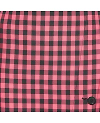 Pre-Owned Balenciaga Women's Pink Gingham Check Pencil Skirt