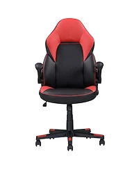 Flynama Dj-1P213323 Black/Red Stylish Setup Enhancer – Medium Size, 2 Pc Set, Durable Plastic, Anti-Slip Design, Desk Organizer