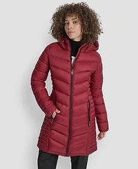 Dkny Women's Zip-Front Long Coat