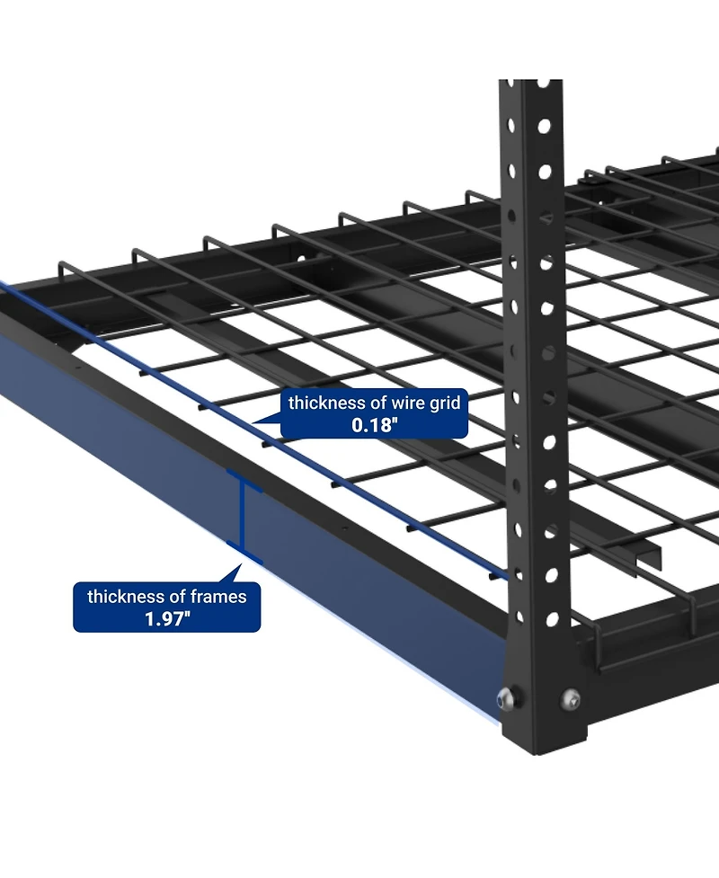 Fleximounts Max Series 36 in. W x 72 in. D Heavy Duty Ceiling Mounted Garage Rack