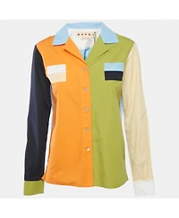 Pre-Owned Marni Women's Colorblocked Cotton Long Sleeve Shirt