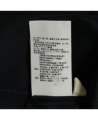 Pre-Owned Marni Women's Navy Blue & Black Chiffon Top