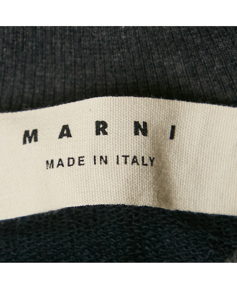Pre-Owned Marni Women's Navy Blue Cotton Crew Neck Long Sleeve Sweatshirt