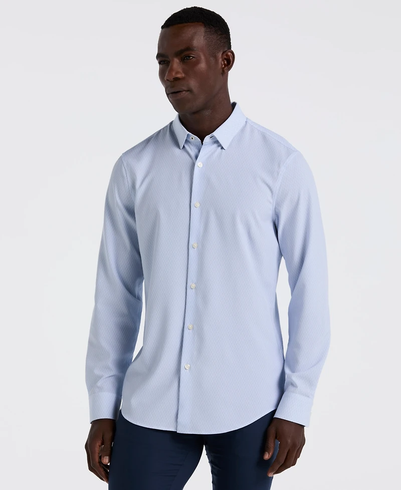 Perry Ellis Men's Slim-Fit Diamond Geo Print Shirt