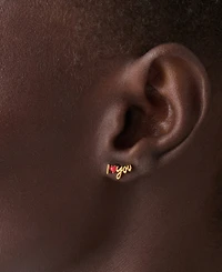 kate spade new york Enamel "I Love You" Stud Earrings