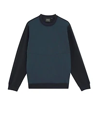 Lyle & Scott Men's Half Raglan Hybrid Long Sweatshirt.