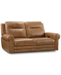 Furniture 2-Pc. Alexandre Leather Sofa with 2 Power Motion Recliners, Exclusively at Macy's