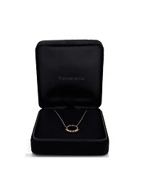 Pre-Owned Tiffany & Co T Circle Pendant Necklace