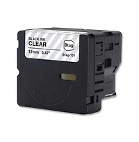 Brother P-Touch Btag131 0.47 in. x 13.1 ft. Genuine P-Touch BTAG Label Tapes - Black on Clear