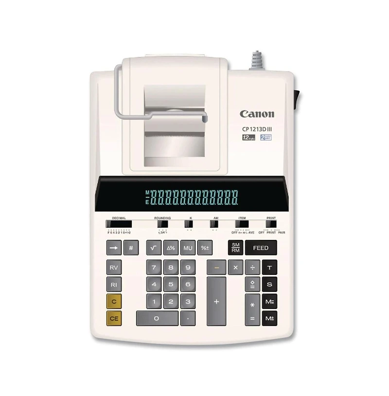 Canon 9933B001 CP1213DIII 12-Digit Commercial Desktop Printing Calculator