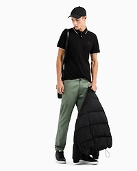 A|X Armani Exchange Men's Regular-Fit Tipped Pique Polo Shirt