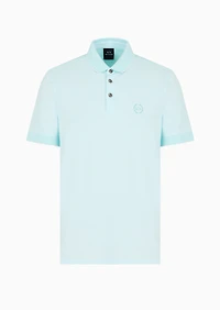 A|X Armani Exchange Men's Slim Fit Two-Tone Short-Sleeve Logo Polo Shirt