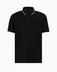 A|X Armani Exchange Men's Regular-Fit Tipped Logo Polo Shirt