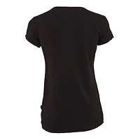 Pre-Owned Love Moschino Women's Cotton Knit Love Patch Detail T-Shirt