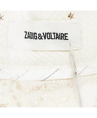 Pre-Owned Zadig & Voltaire Women's Star Pist Jacquard Straight Leg Trousers