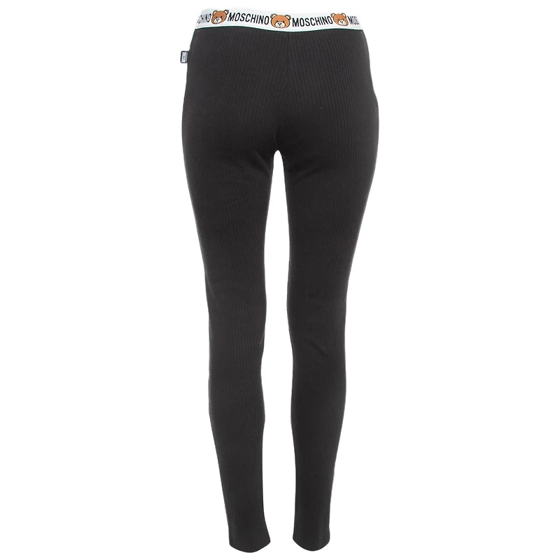 Pre-Owned Moschino Women's Cotton Knit Band Detail Leggings