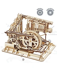 Robotime 3D Wooden Jigsaw Puzzle Marble Run Puzzle Toy Gifts, Beige