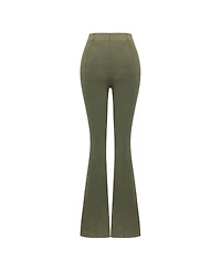 Pcfg Women's Cotton Acid Washed Flare Sweatpant