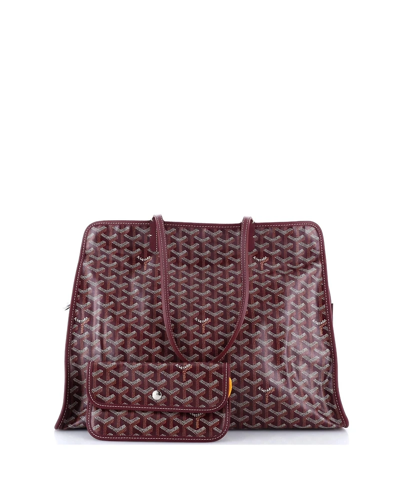 Pre-Owned Goyard Pm Hardy Pet Carrier Coated Canvas