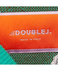 Pre-Owned La Doublej Women's . Green Diamond Jacquard Knit Leisure Dress