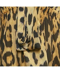 Pre-Owned Roberto Cavalli Women's Brown Leopard Print Silk Mini Dress