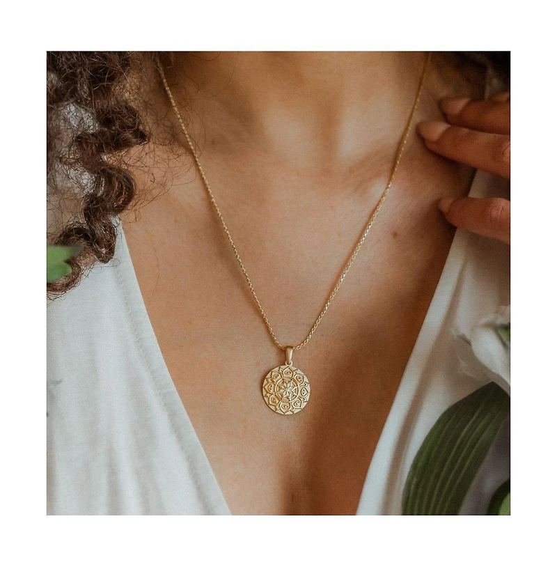 Mantra Mandala I Am Supported And Protected Gold / Original