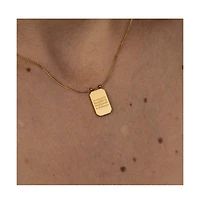 Mantra Powerful Beautiful Brilliant And Brave Note To Self Necklace