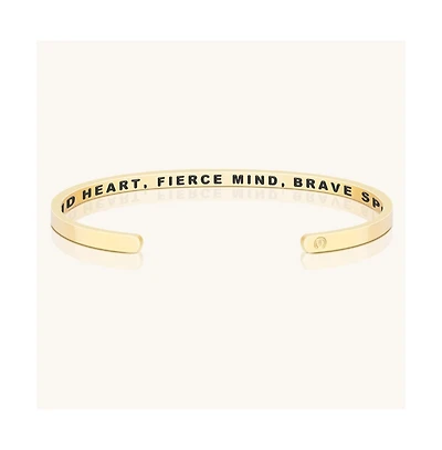 Mantra Kind Heart Fierce Mind Brave Spirit Bracelets / Original