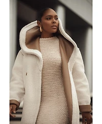 Jluxlabel Women's Jaida Reversible Teddy Coat