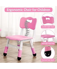 Gaomon Kids Table and 4 Chairs Set Activity Table for Toddlers 5-Piece Childrens Table and Chair Set Boy & Girl Gift for Classrooms/Daycares/Home