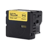 Brother P-Touch Btag631 0.47 in. x 13.1 ft. Genuine P-Touch BTAG Label Tapes - Black on Yellow