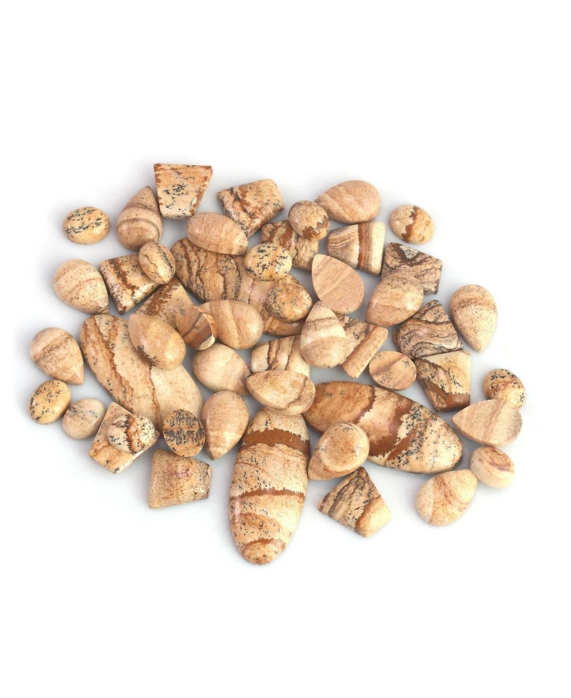 American West Jewelry Sterling Silver Picture Jasper 3-Stone Ring