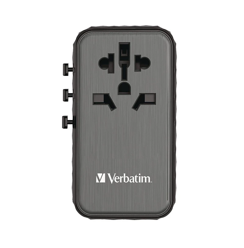 Verbatim 32121 Uta-06 Gan Iii 2-usb-a/2-usb-c/Quick Charge 4plus Universal Travel Adapter