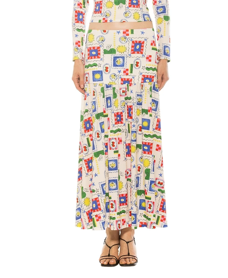 Alexia Admor Women's Lia Shirred Maxi Skirt