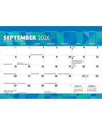 BrownTrout Plato Large Print | 2026 15.5 x 11 Inch Monthly Desk Pad Calendar