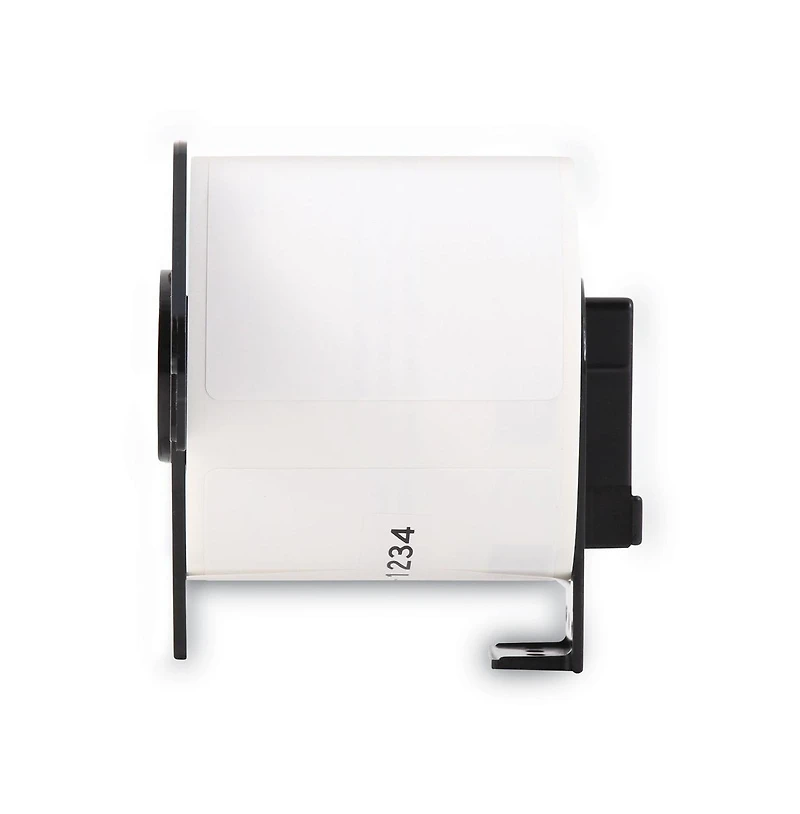 Brother DK1234 2.3 in. x 3.4 in. Die-Cut Name Badge Labels - White (1-Roll