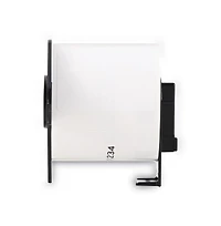 Brother DK1234 2.3 in. x 3.4 in. Die-Cut Name Badge Labels - White (1-Roll