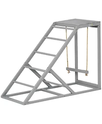 PawHut Chicken Activity Play Chicken Coop Toy Hen Accessory w/ Platform