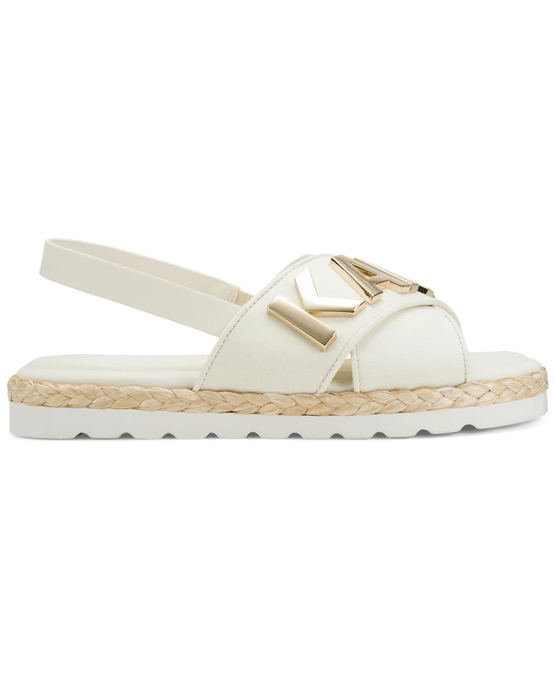 Karl Lagerfeld Paris Charla Flat Espadrille Sandals