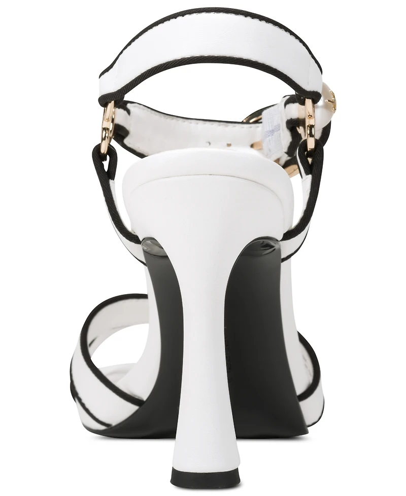 Karl Lagerfeld Paris Women's Daelin Square Toe Sandals