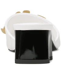 Karl Lagerfeld Paris Women's Sandreea Floral Heeled Sandals