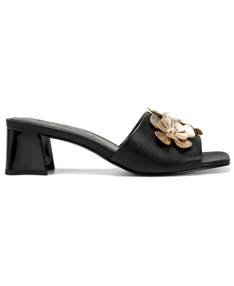 Karl Lagerfeld Paris Women's Sandreea Floral Heeled Sandals