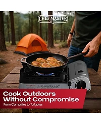 Aofar 15,000 Btu Butane Portable Camp Stove and Ignition for Emergencies, Hiking, Camping Essentials.